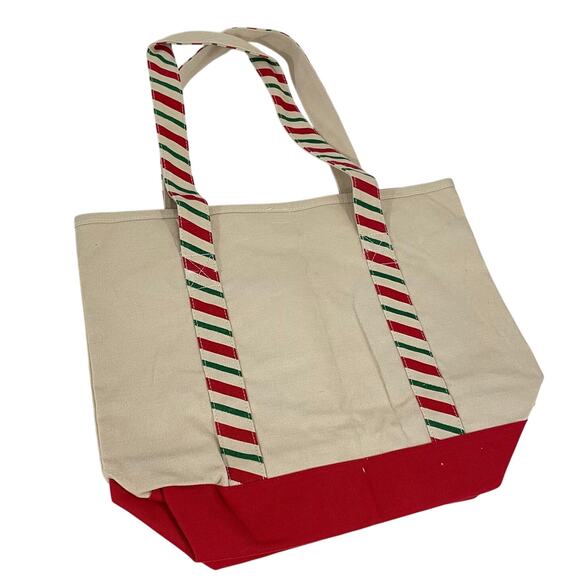 Disney Parks WDW Christmas Canvas Tote Bag Embroidered Reuseable Shopping Bag - Picture 4 of 9